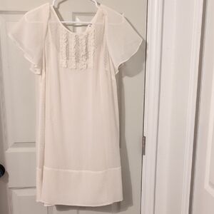 BCBGeneration Cream Textured Mini Dress